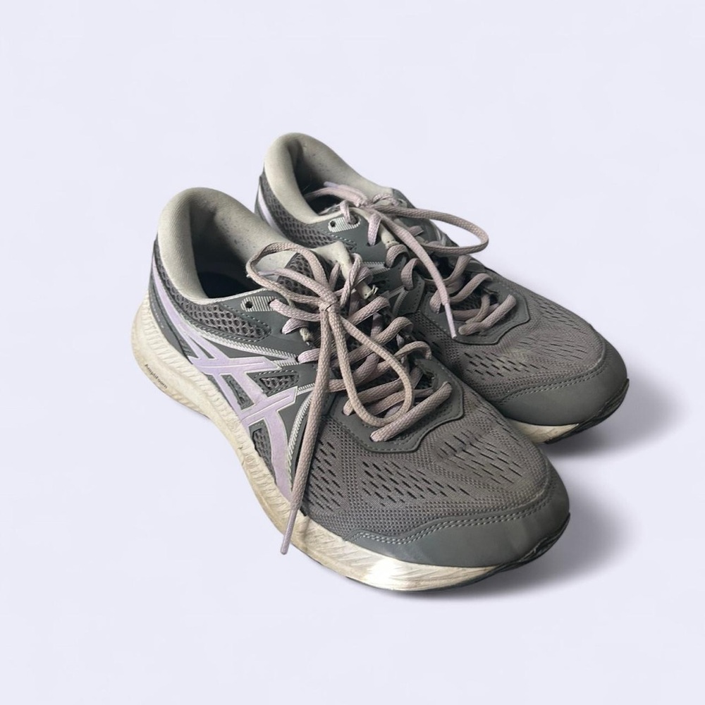 ASICS Women's Charcoal and Beige Athletic Shoes